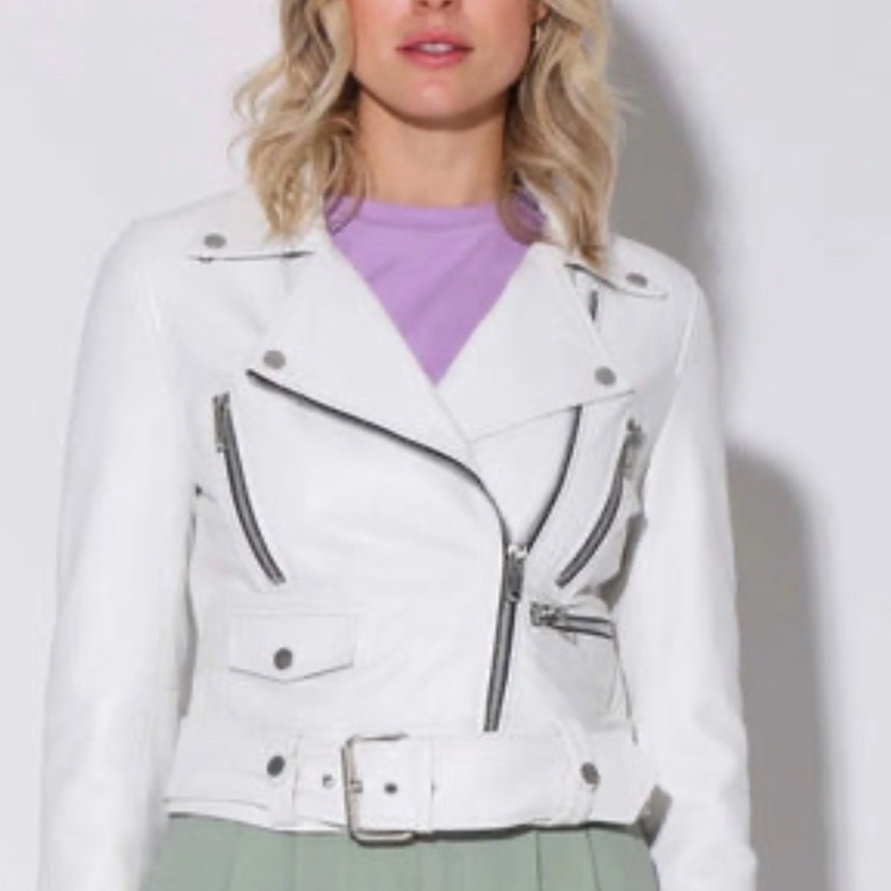 Walter Baker Women's white Leather Jacket